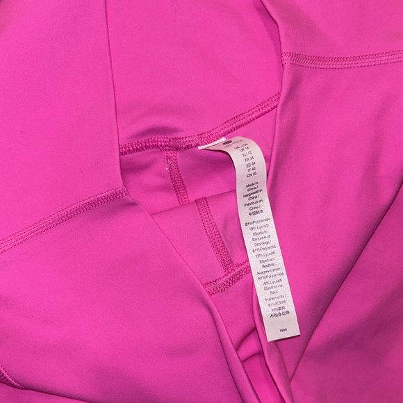 CRZ YOGA ButterLuxe Naked Feel Neon Hot Pink Leggings NWT Sz L / 12 - Picture 3 of 13